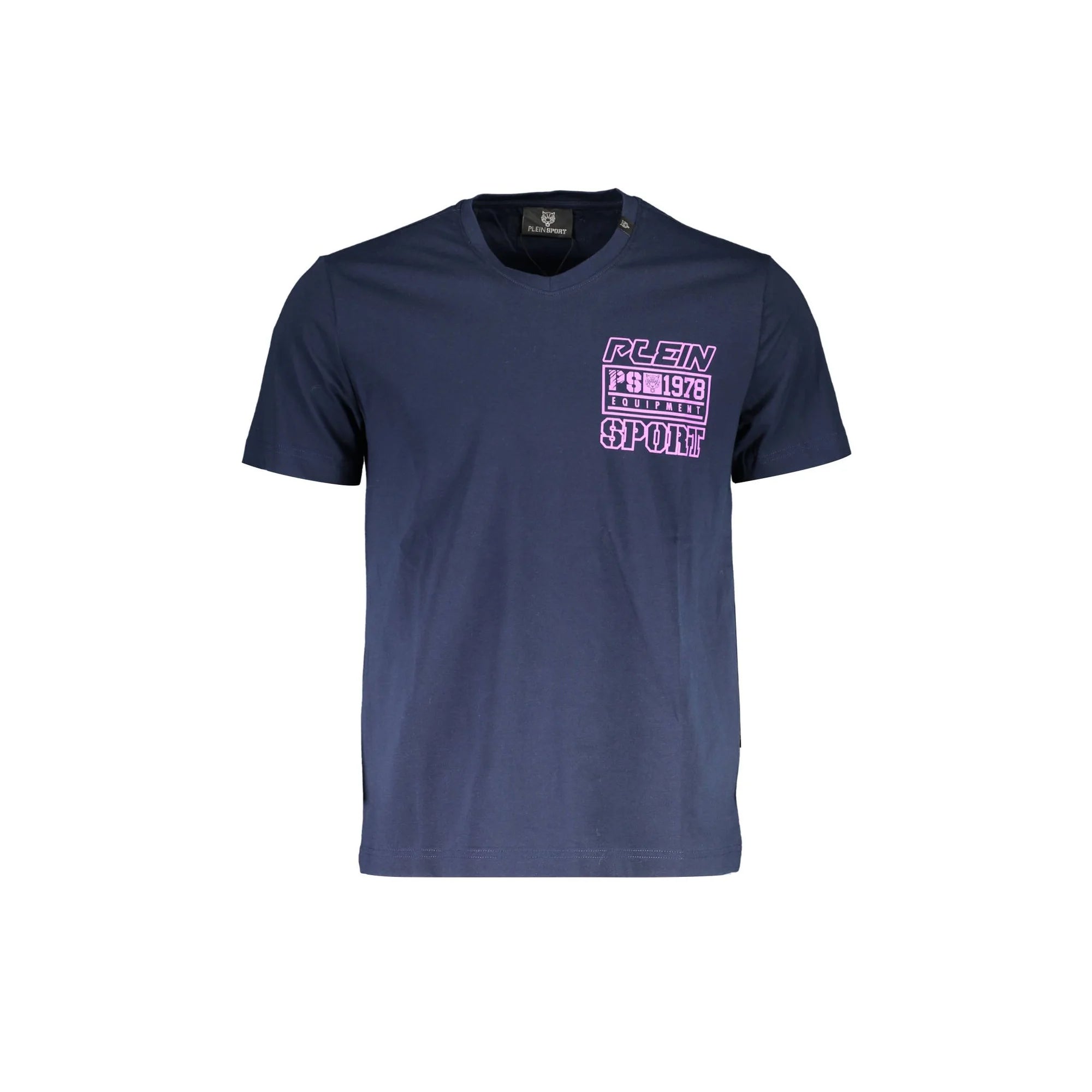 PLEIN SPORT T-Shirt Maniche Corte Uomo Blu Stampa - foto prodotto